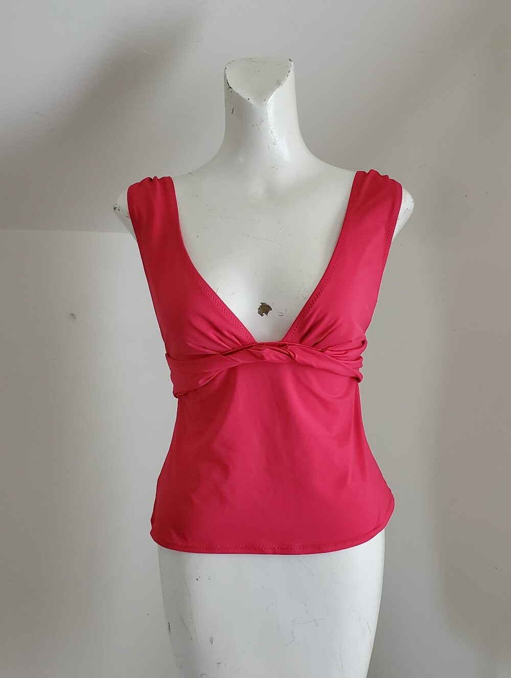 DKNY Tankini Swim Top Hot Pink size M